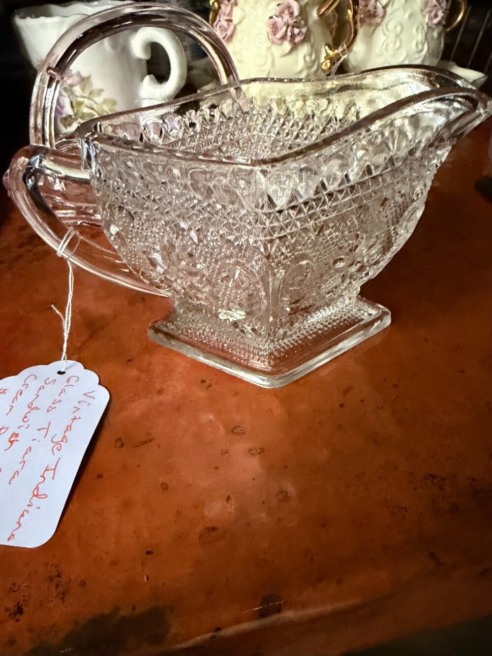 Vintage Indiana Glass Cream Pitcher